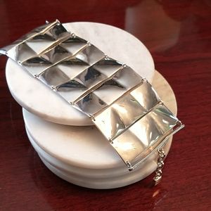 Silver tone bracelet